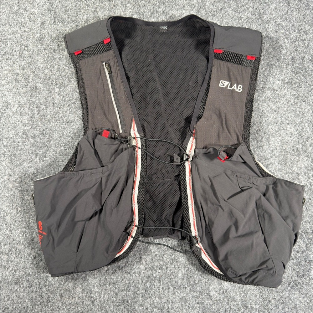Salomon S/Lab Sense Ultra 8 Set Running Hydration Vest Unisex L Black Trail